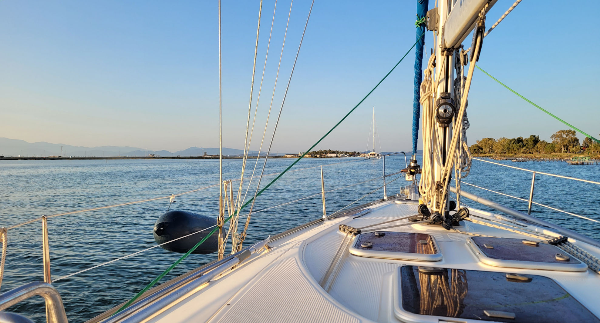 Ausfahrt aus dem Kanal von Mesolongi